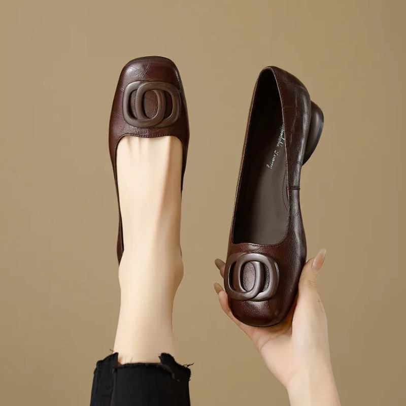 Women'S Shoes - 프랑스 스타일 여성 펌프스 가죽 신발