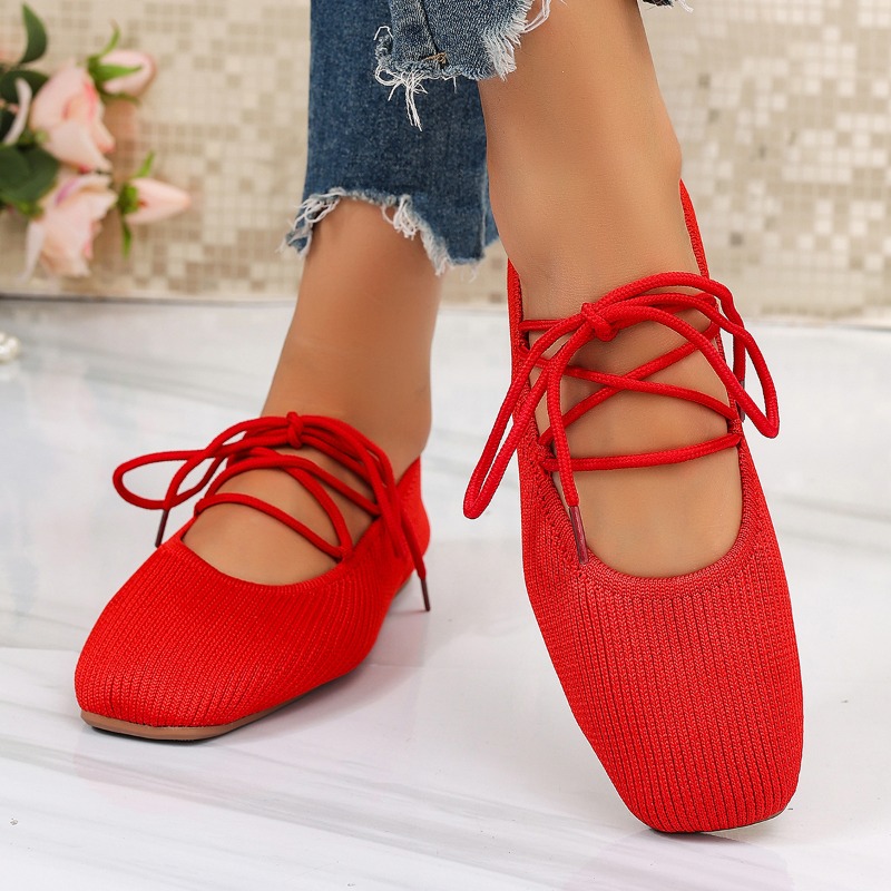 Women'S Shoes - 프랑스 플랫 메리제인 슈즈 2026 여름