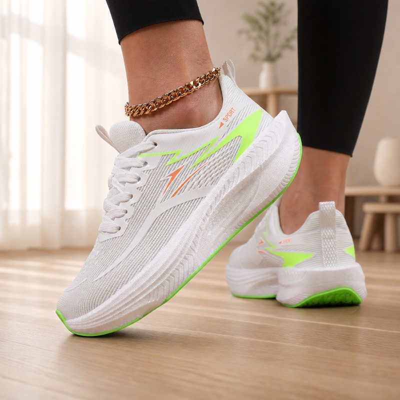 여성 와이드 토 스니커즈 통기성 니트 메쉬 컴포트 플랫 - Wide Toe Box Running Sneakers 리뷰 및 가격