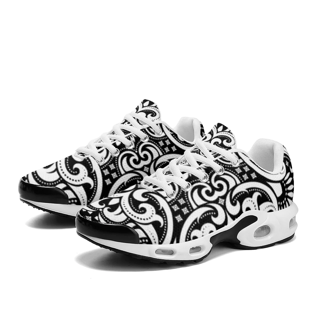 폴란드 스타일 흑백 스트라이프 캐주얼 에어쿠션 통기성  - Breathable Mesh Athletic Shoes 리뷰 및 가격