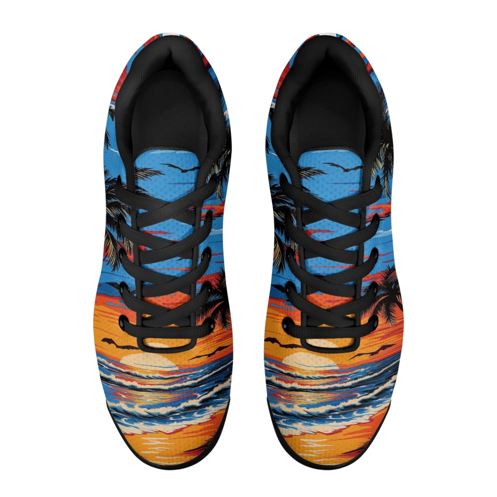 PENSTROLL Sunset Palm Trees 슬릭 - Air Cushion Jogger Shoes Men 리뷰 및 가격