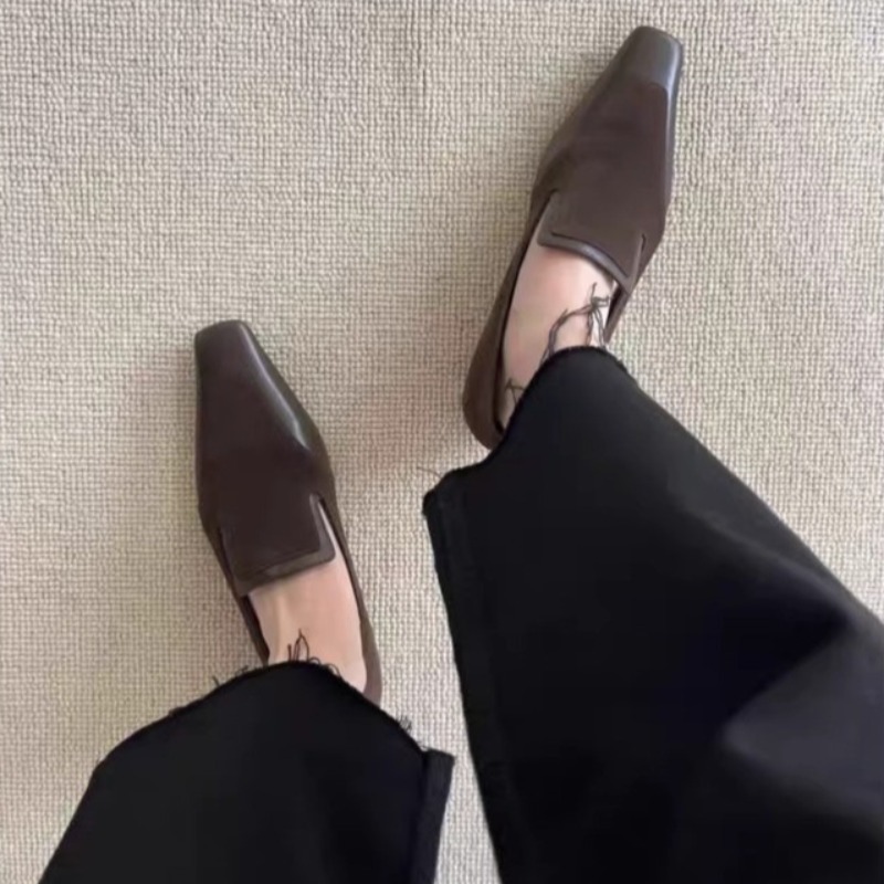 레트로 스퀘어토 딥 마우스 슬립온 로우힐 여성화 여름  - Women'S Shoes 리뷰 및 가격