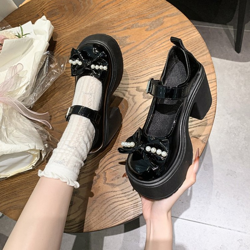 2026 로리타 슈즈 블랙 슈퍼 하이힐 메리 제인 슈즈 - Women'S Shoes 리뷰 및 가격