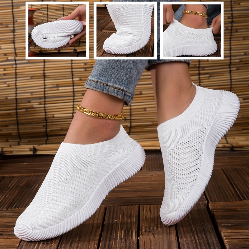 여성용 통기성 니트 메쉬 편안한 플랫 레이스업 슈즈 트 - Breathable Mesh Athletic Shoes 리뷰 및 가격
