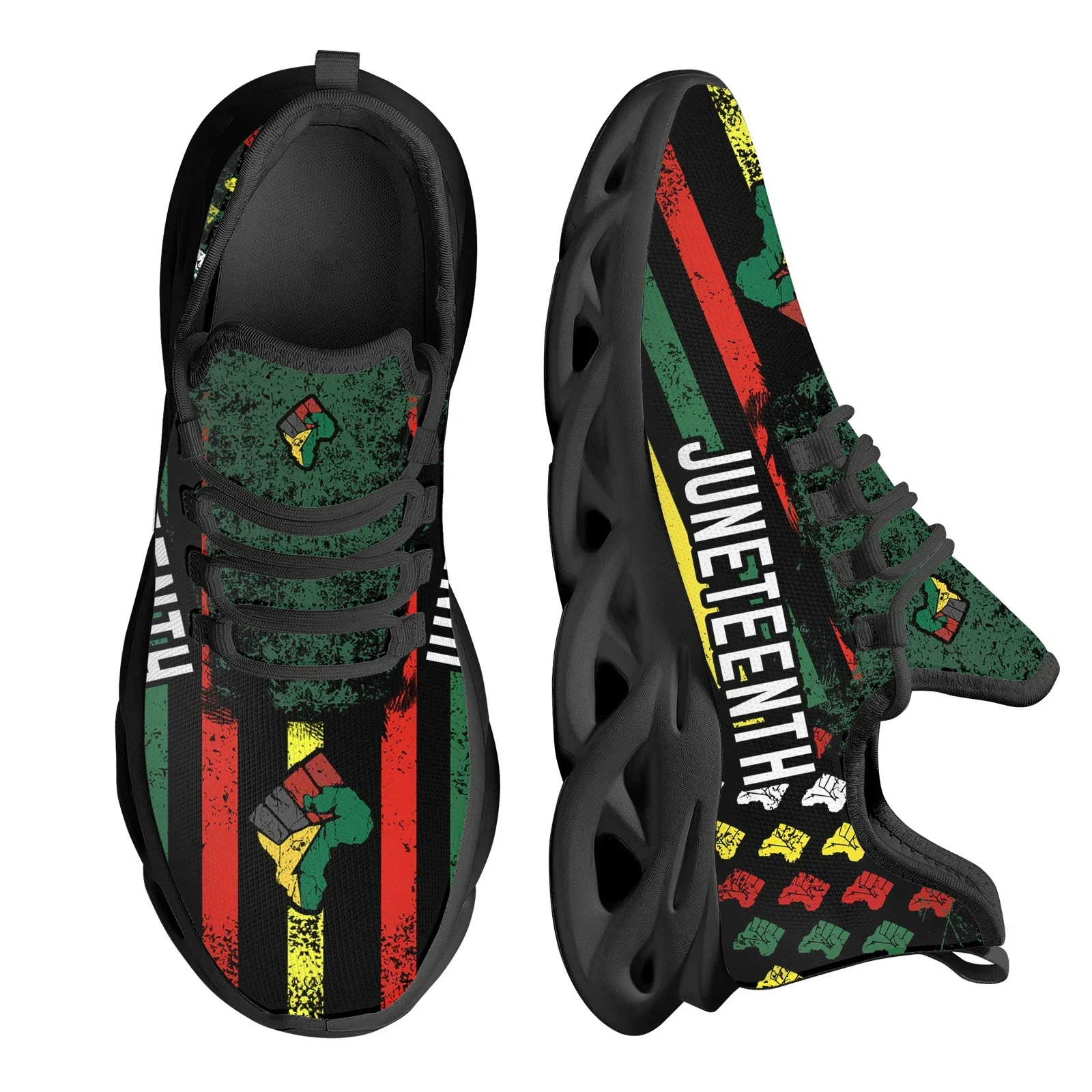 Juneteenth 평화와 사랑 프린트 메쉬 스니커즈  - Breathable Mesh Athletic Shoes 리뷰 및 가격